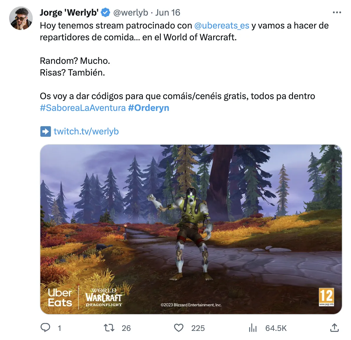 Uber Eats x World of Warcraft